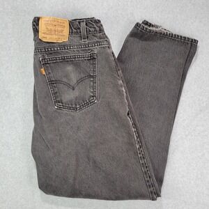 Vintage Levi's Orange Tab 560 Jeans Loose Fit Leg Black Size 38 (34x31) USA Made